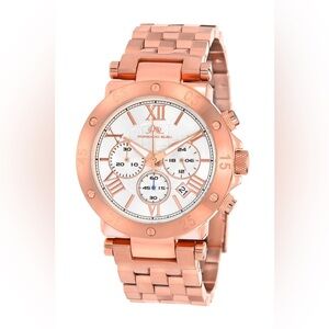 PORSAMO BLEU SASHA LUXURY CHRONOGRAPH MEN’S ROSE GOLD SS WATCH NIB